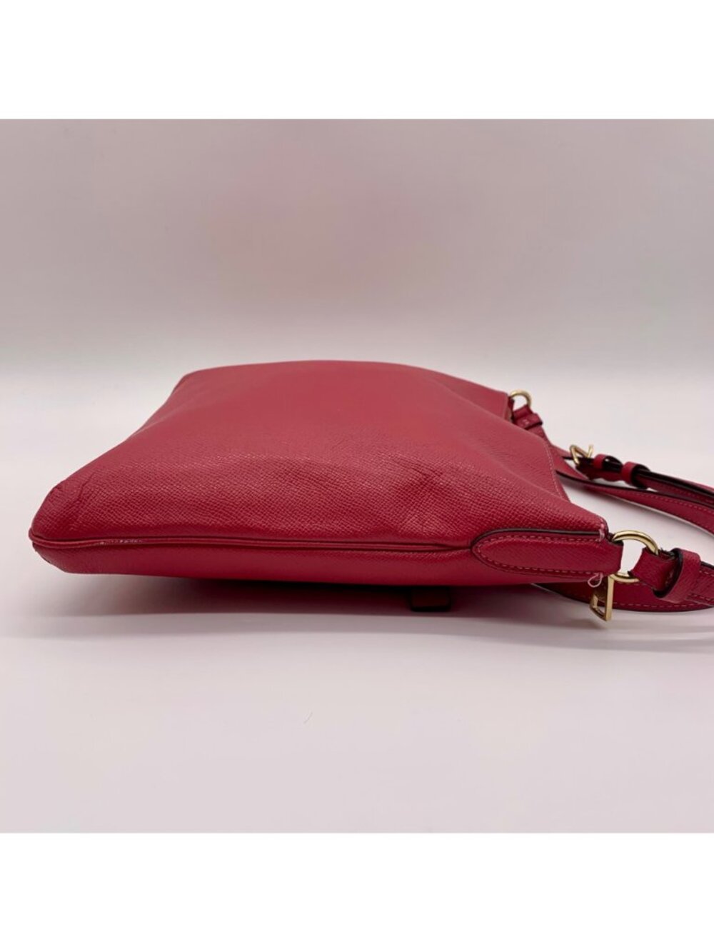 Coach Pink Pebbled Leather Rowan File Bag - Picture 4 of 11